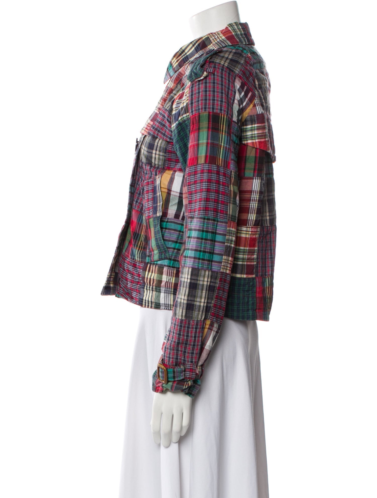 Marc Jacobs Silk Plaid Print Evening Jacket