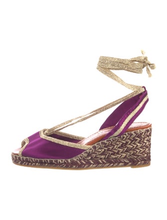 Marc Jacobs Satin Colorblock Pattern Slingback Pumps
