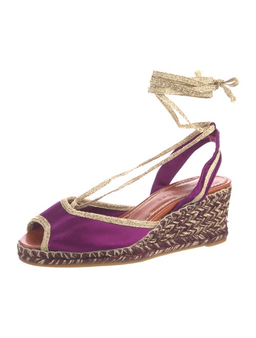 Marc Jacobs Satin Colorblock Pattern Slingback Pumps