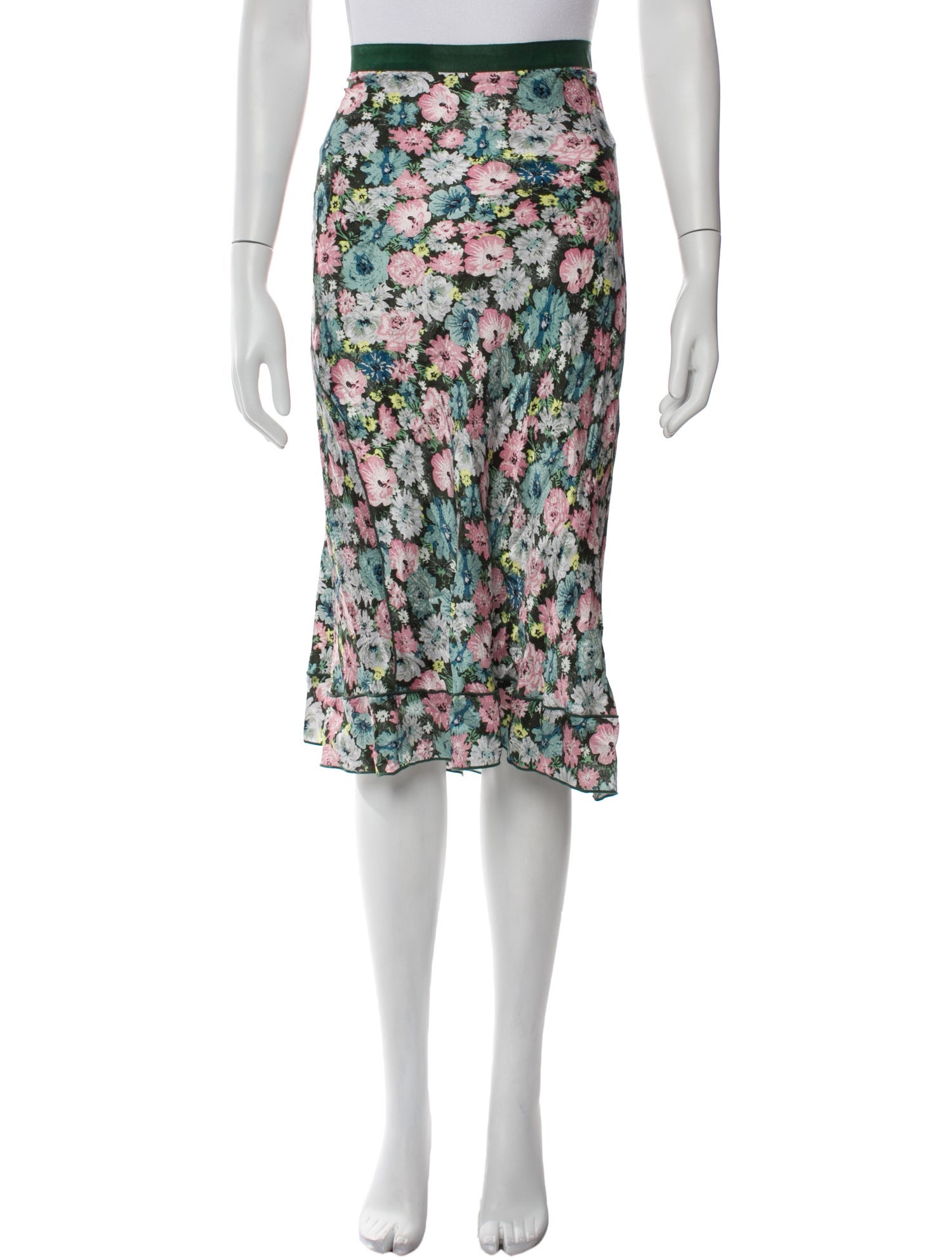 Marc Jacobs Silk Knee-Length Skirt