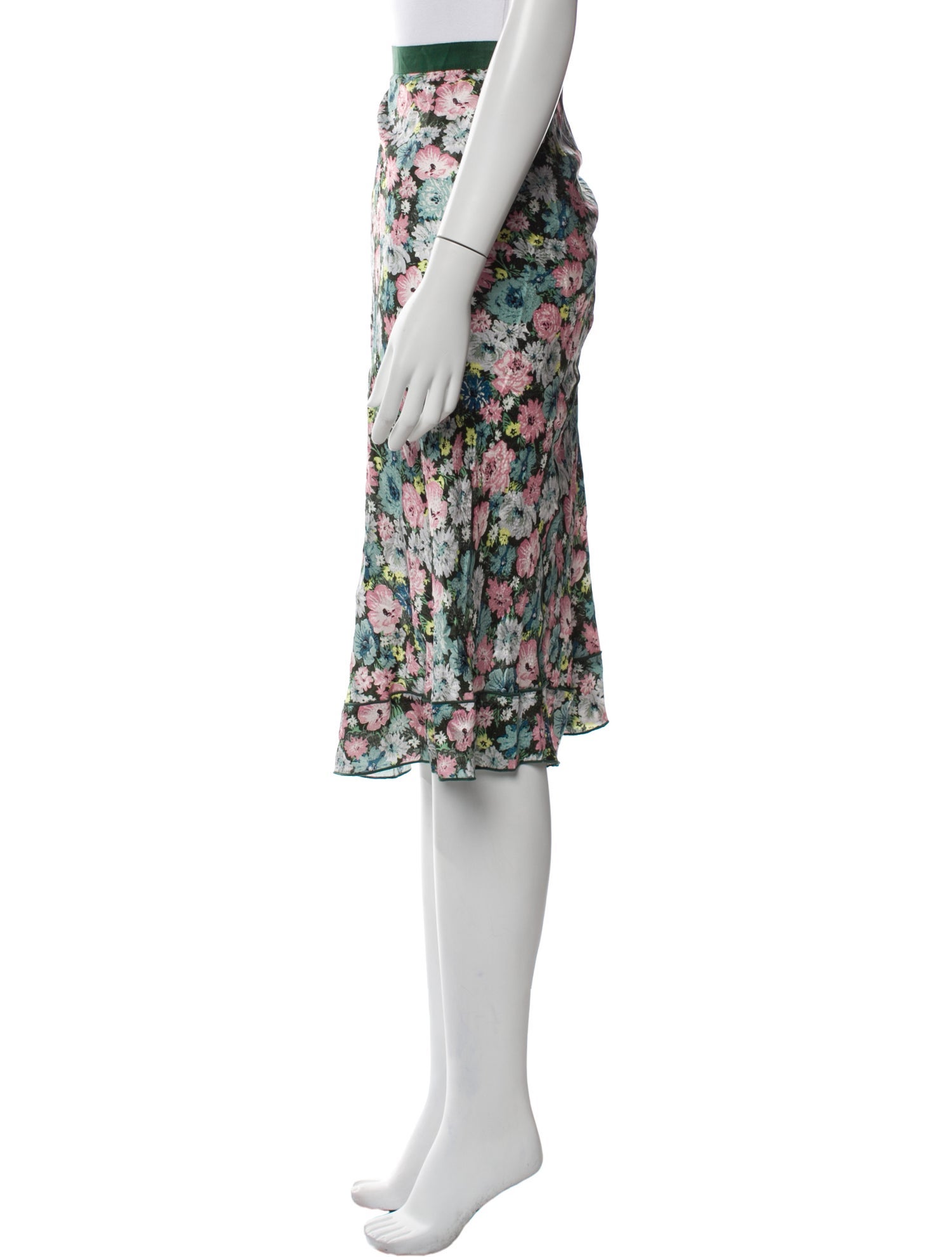 Marc Jacobs Silk Knee-Length Skirt