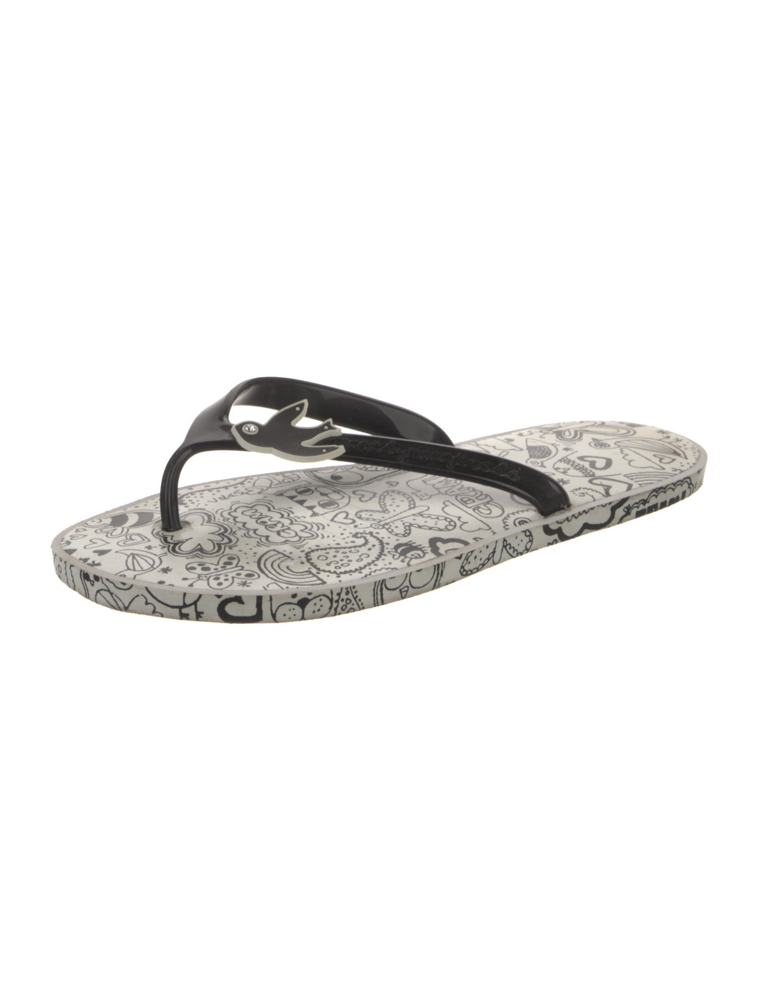 Marc Jacobs Rubber Printed Flip Flops