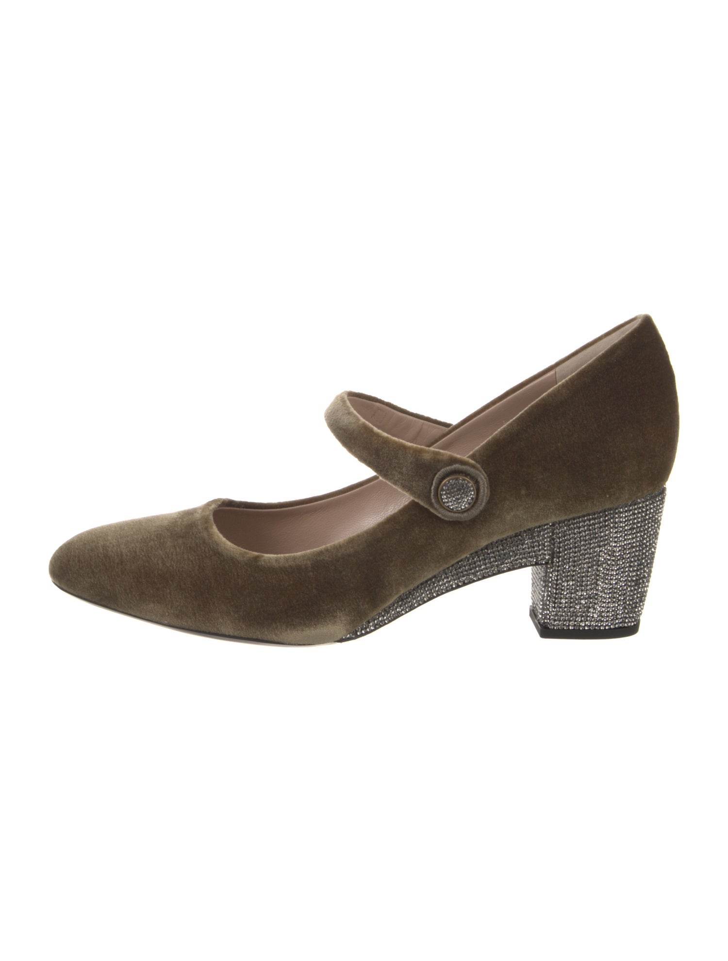 Marc Jacobs Velvet Crystal Embellishments Pumps
