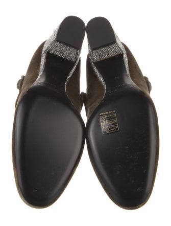 Marc Jacobs Velvet Crystal Embellishments Pumps