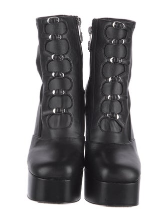 Marc Jacobs Leather Lace-Up Boots