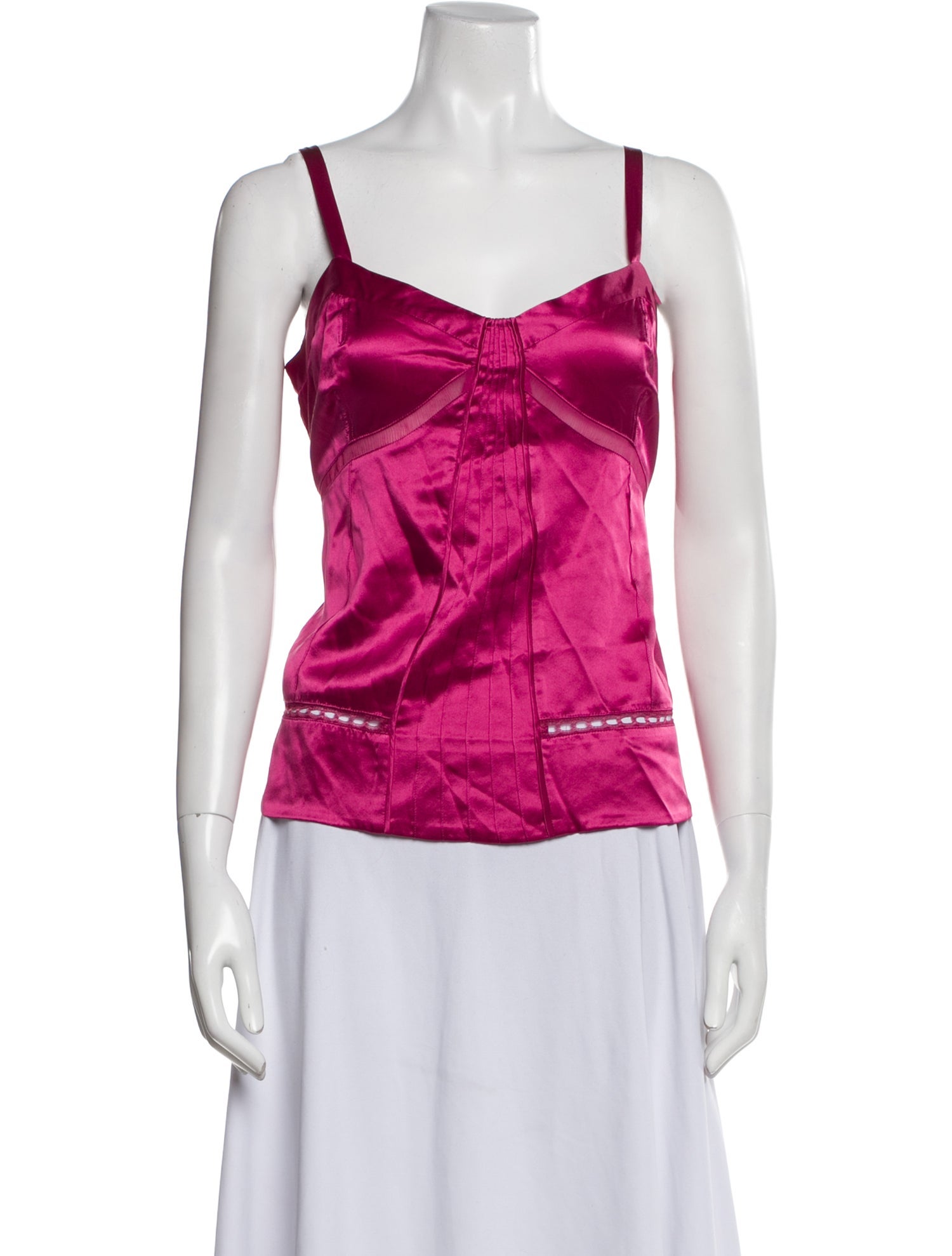 Marc Jacobs Silk Square Neckline Top