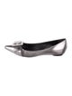 Marc Jacobs Leather Crystal Embellishments Ballet Flats