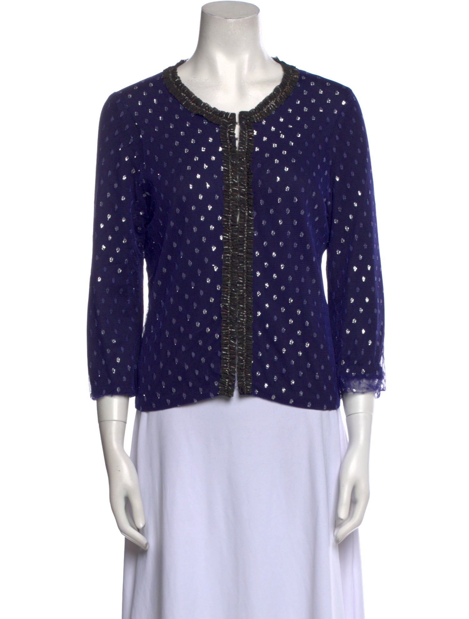 Marc Jacobs Nylon Polka Dot Print Blouse