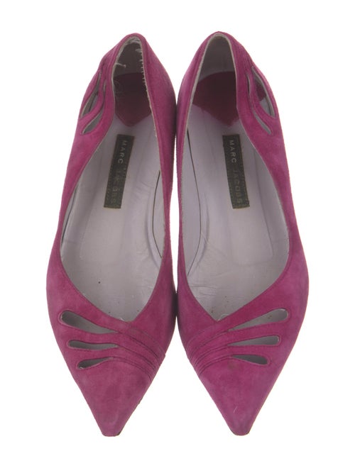 Marc Jacobs Suede Bow Accents Ballet Flats