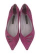 Marc Jacobs Suede Bow Accents Ballet Flats