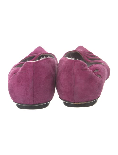 Marc Jacobs Suede Bow Accents Ballet Flats
