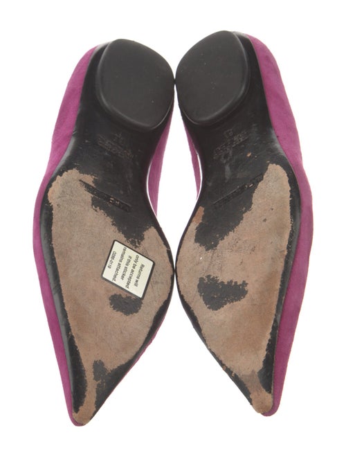 Marc Jacobs Suede Bow Accents Ballet Flats