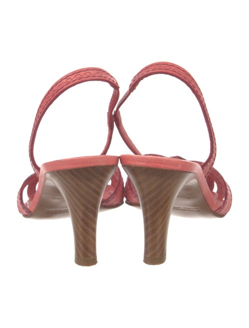 Marc Jacobs Leather Studded Accents Slingback Sandals