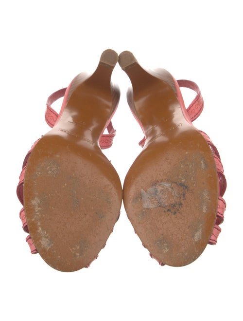 Marc Jacobs Leather Studded Accents Slingback Sandals