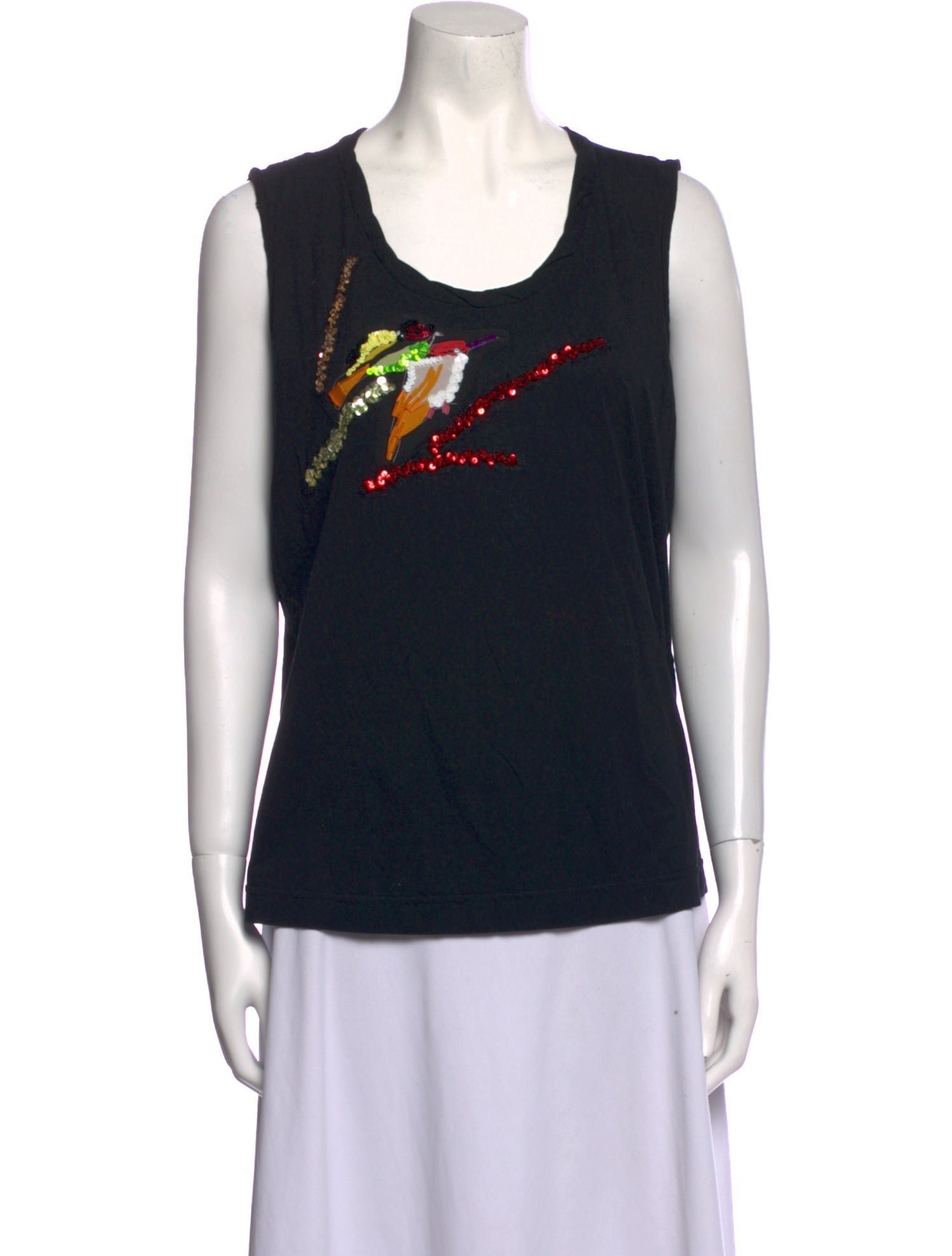 Marc Jacobs Graphic Print Scoop Neck Top