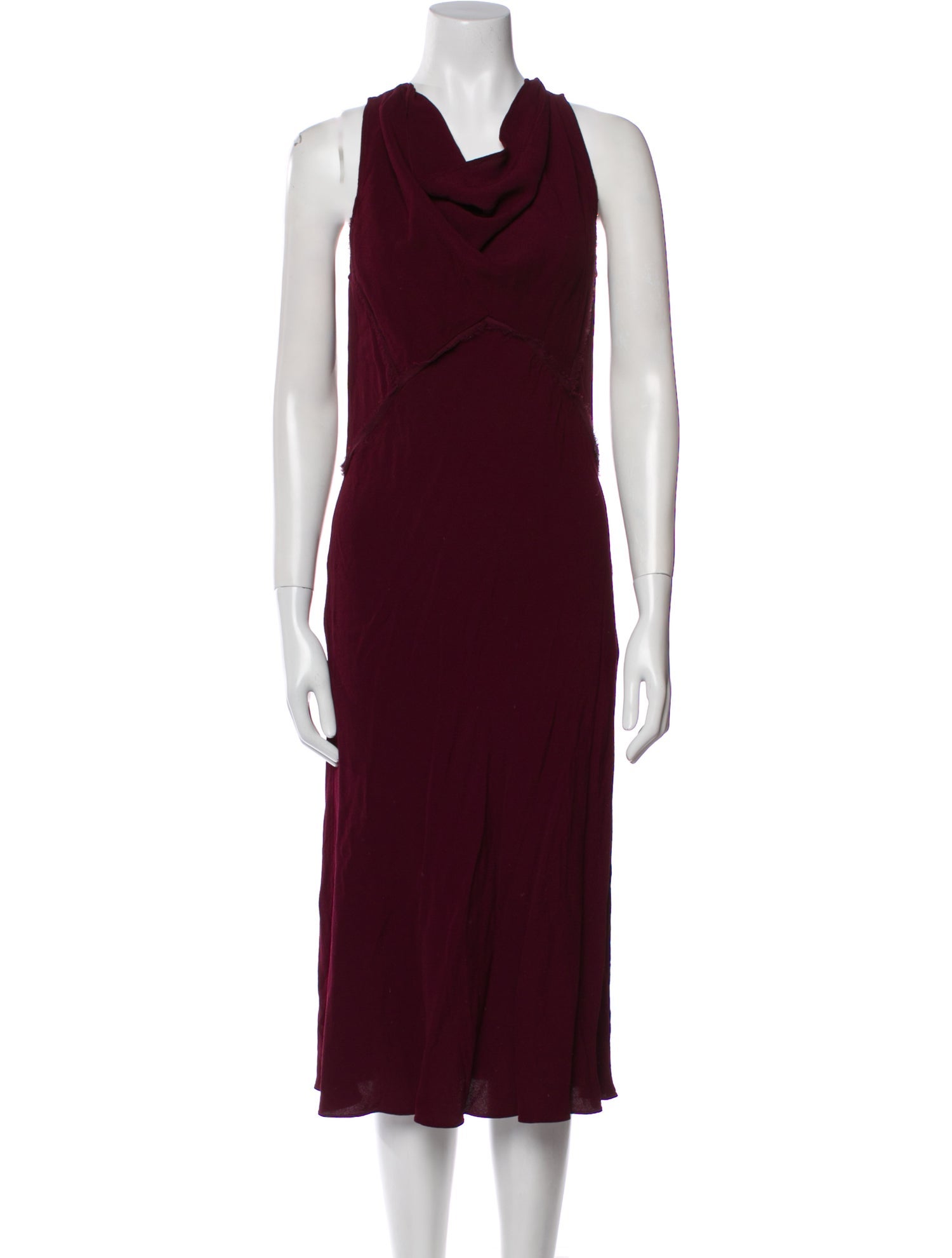 Marc Jacobs Cowl Neck Midi Length Dress