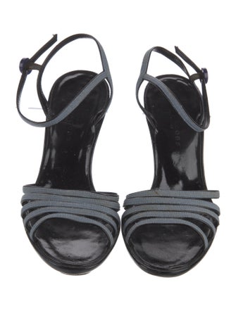 Marc Jacobs Denim Slingback Sandals