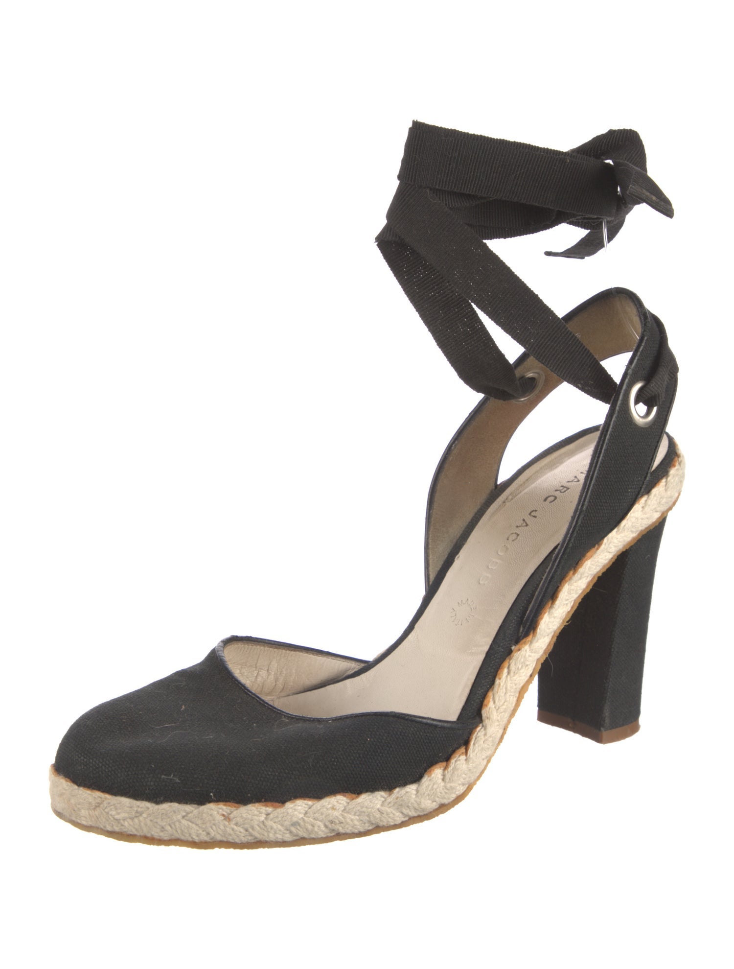 Marc Jacobs Canvas Braided Accents D'Orsay Pumps