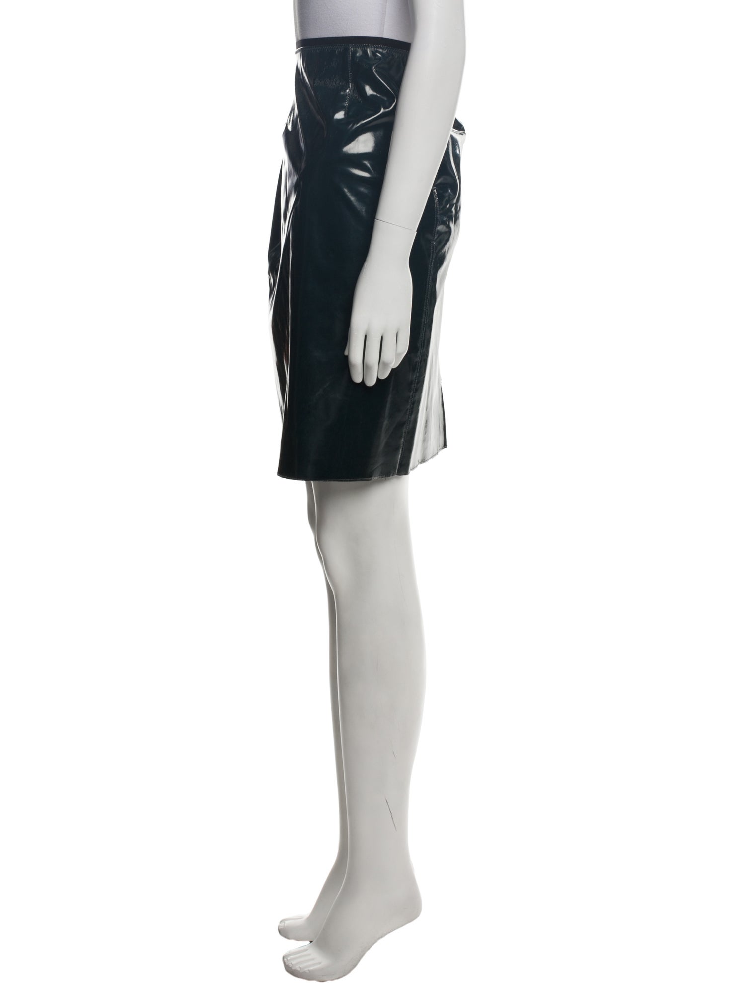 Marc Jacobs Faux Leather Knee-Length Skirt