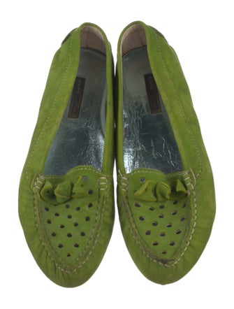 Marc Jacobs Suede Lasercut Accents Loafers