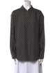 Marc Jacobs Silk Polka Dot Print Button-Up Top