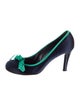 Marc Jacobs Satin Grosgrain Trim Pumps