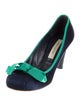 Marc Jacobs Satin Grosgrain Trim Pumps