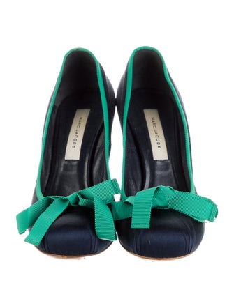 Marc Jacobs Satin Grosgrain Trim Pumps