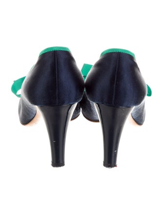 Marc Jacobs Satin Grosgrain Trim Pumps