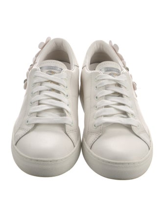 Marc Jacobs Leather Crystal Embellishments Sneakers