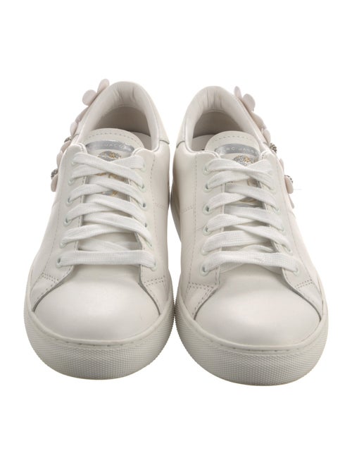 Marc Jacobs Leather Crystal Embellishments Sneakers