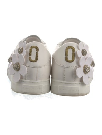 Marc Jacobs Leather Crystal Embellishments Sneakers