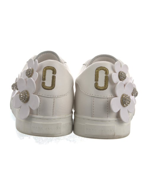 Marc Jacobs Leather Crystal Embellishments Sneakers