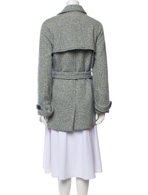 Marc Jacobs Wool Tweed Pattern Peacoat