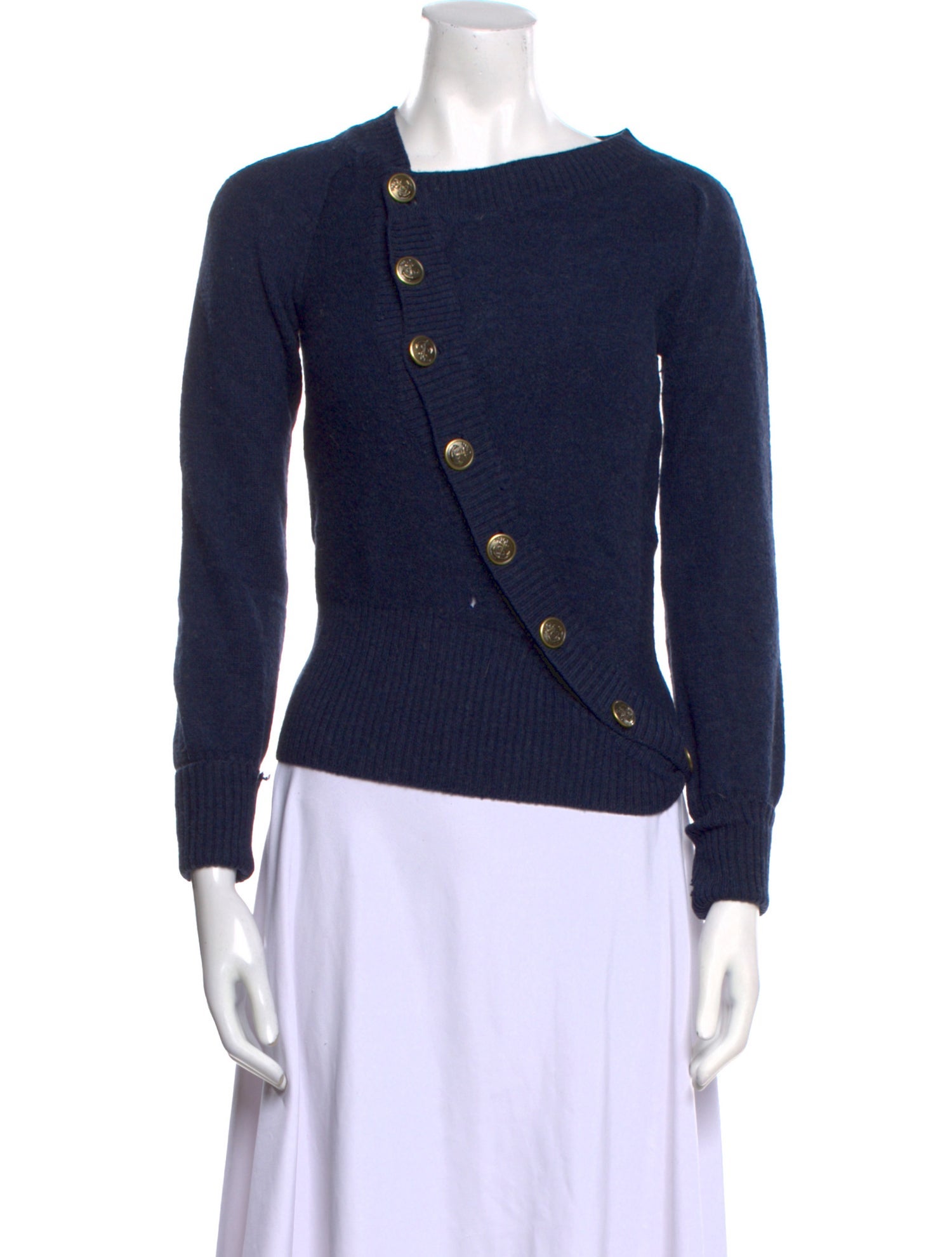 Marc Jacobs Wool Asymmetrical Sweater