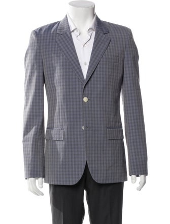 Marc Jacobs Virgin Wool Plaid Print Blazer