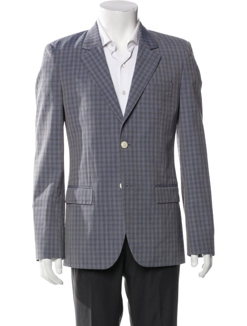 Marc Jacobs Virgin Wool Plaid Print Blazer