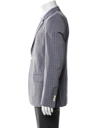 Marc Jacobs Virgin Wool Plaid Print Blazer