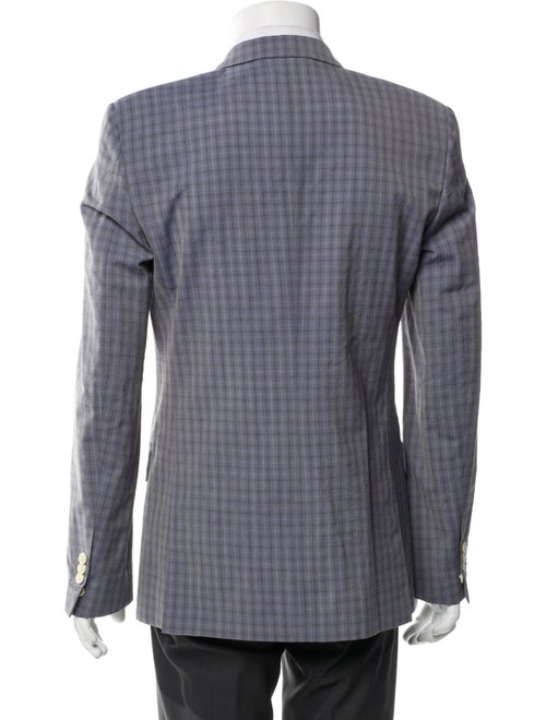 Marc Jacobs Virgin Wool Plaid Print Blazer