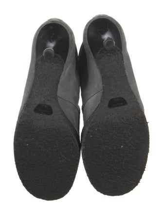 Marc Jacobs Suede Embroidered Accent Lace-Up Boots