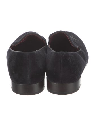 Marc Jacobs Velvet Embroidered Accent Loafers