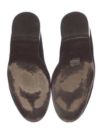 Marc Jacobs Velvet Embroidered Accent Loafers
