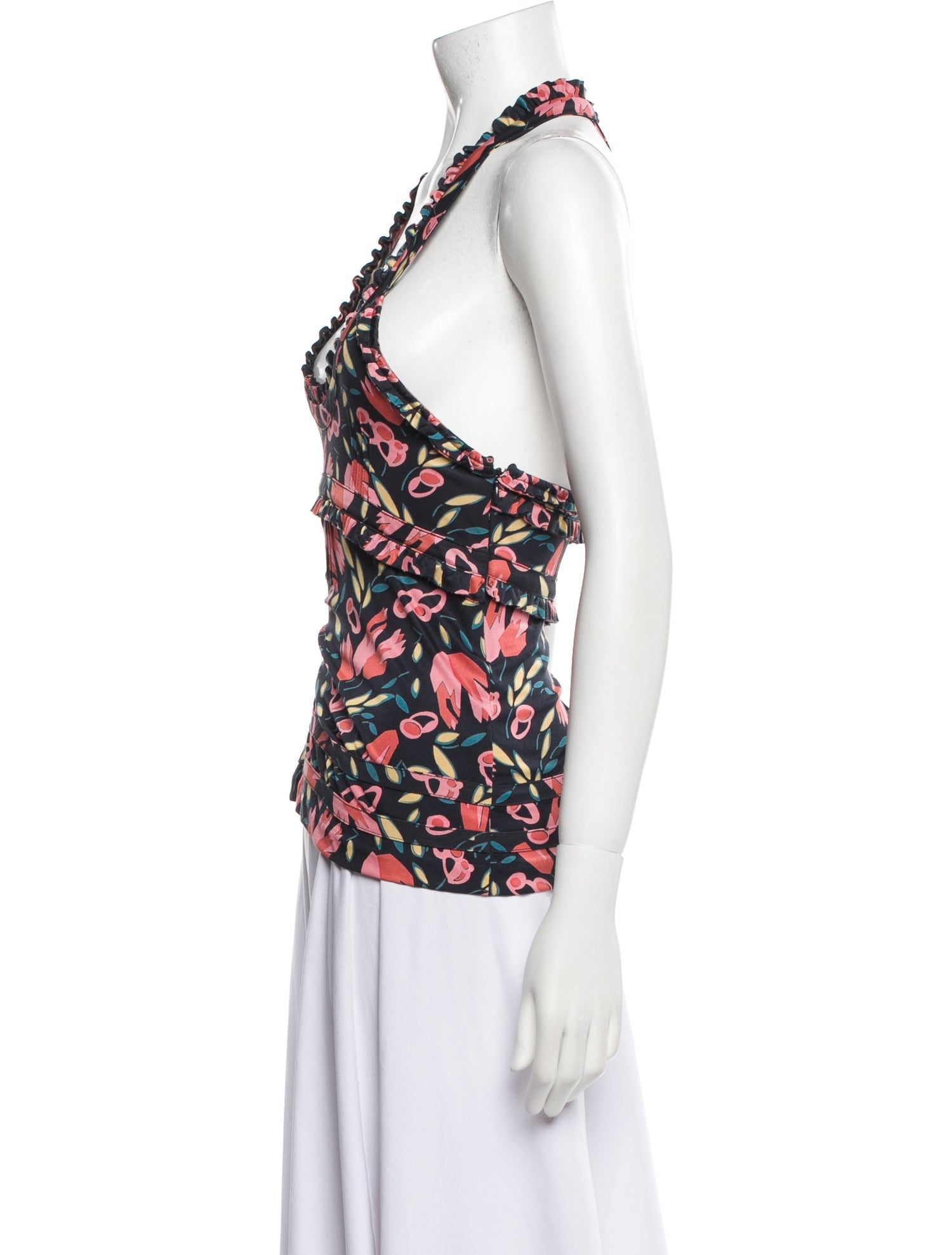 Marc Jacobs Silk Floral Print Top