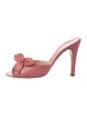 Marc Jacobs Leather Bow Accents Slides