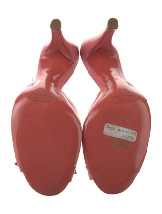 Marc Jacobs Leather Bow Accents Slides