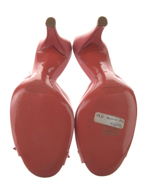 Marc Jacobs Leather Bow Accents Slides