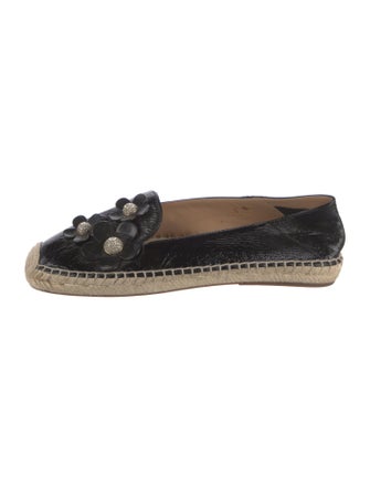 Marc Jacobs Patent Leather Crystal Embellishments Espadrilles