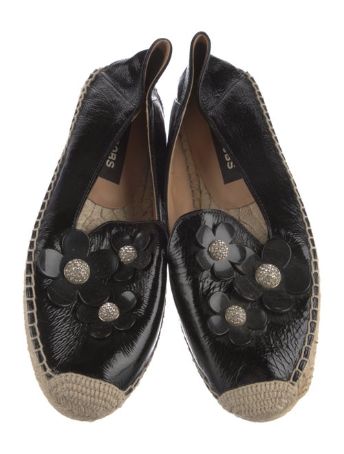 Marc Jacobs Patent Leather Crystal Embellishments Espadrilles