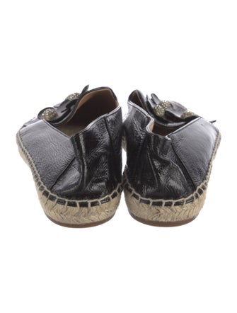 Marc Jacobs Patent Leather Crystal Embellishments Espadrilles