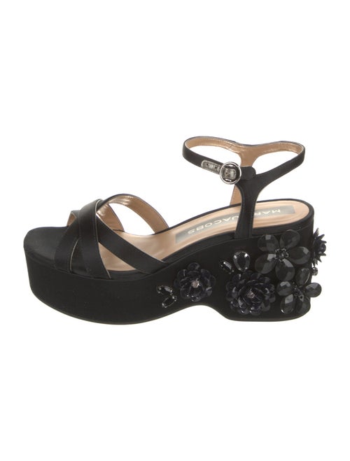 Marc Jacobs Satin Crystal Embellishments Sandals